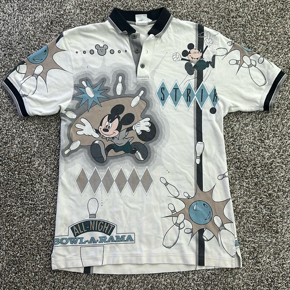 Vintage Disney Bowling Polo